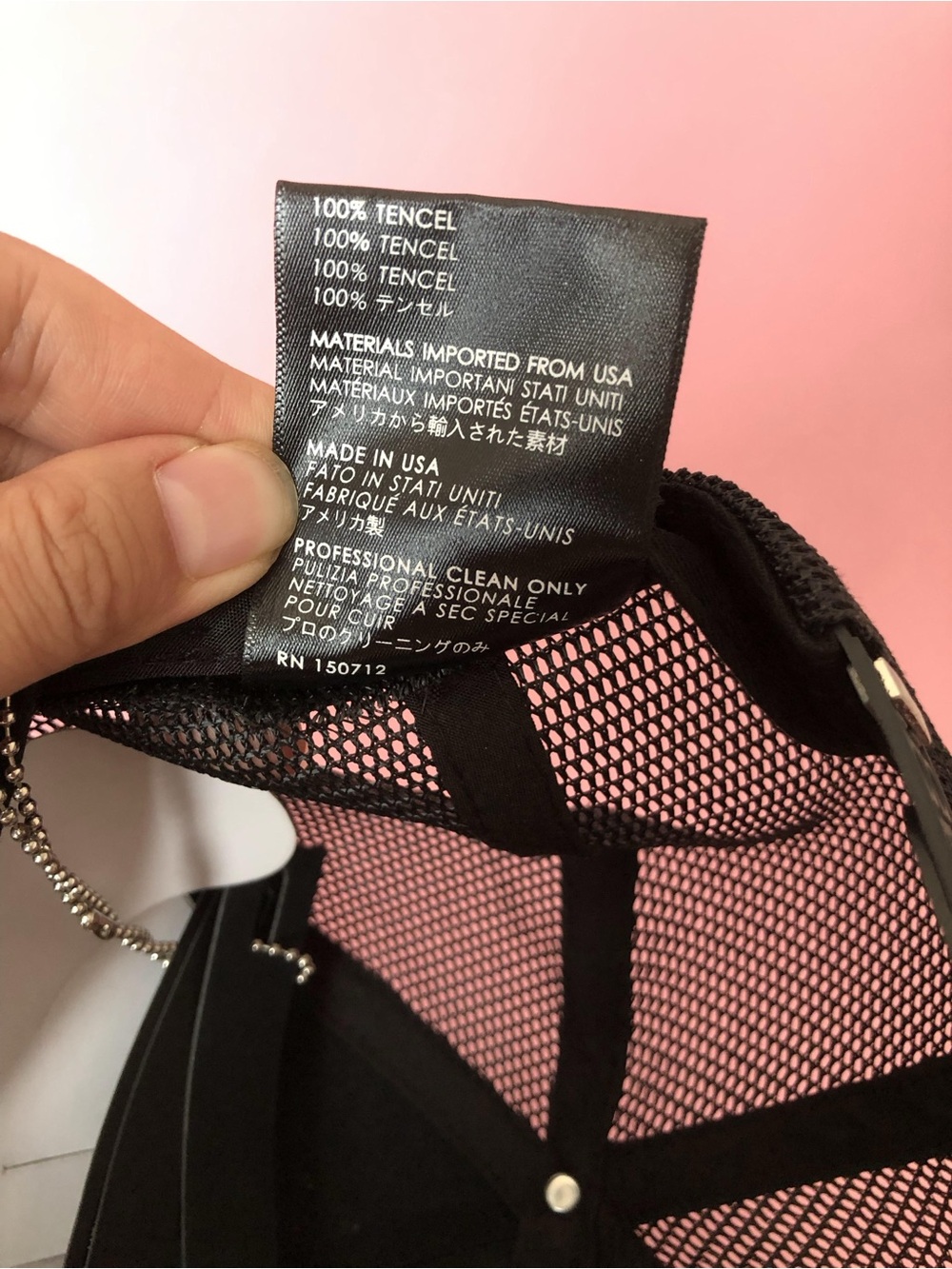 AMIRI Black Trucker Hat Embroidered AM Logo Unisex Sun Hat - Picture 13 of 13